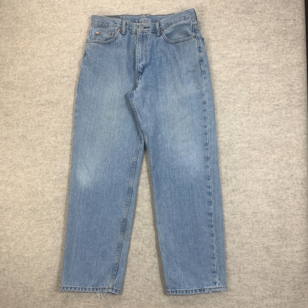 Levis  Jeans 34x29 Blue Pants 550 Baggy Light‎ Relaxed Skater Denim Tag 34x30